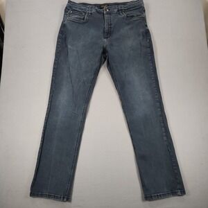 Urban Star Jeans Men 38 Straight Leg Blue Stretch Denim Mid Rise Logo 38x34